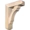 Ekena Millwork Olympic Craftsman Smooth Bracket w/ Offset Brace, Douglas Fir, 5 1/2"W x 18"D x 22"H BKT0604X18X22OLY04SDF - alternate 1